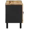 vidaXL TV Cabinet Black Solid Mango Wood, Iron 41.3 x 13.2 x 18.1 in
