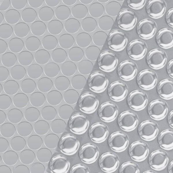 vidaXL Pool Cover Silver Thick PE film with air chambers Large
