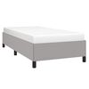 vidaXL Bed Frame Light grey Polyester fabric, plywood, engineered wood