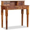 vidaXL Writing Desk with 5 Drawers Solid Acacia Wood 35.4"x15.7"x35.4"