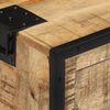 vidaXL Sideboard Brown and black Solid rough mango wood, steel Medium