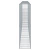 vidaXL Gabion Basket Silver Galvanized Iron Large Heavy Weight Endurance