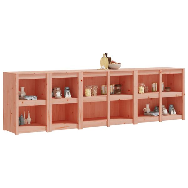 vidaXL Outdoor Kitchen Cabinet Set of 4 Natural wood Solid Douglas wood