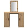 vidaXL Dressing Table Brown 40.16 x 12.99 x 53.15 in Engineered Wood