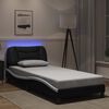 vidaXL Bed Frame Black and White