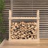vidaXL Firewood Rack 43.3x13.8x42.7" Solid Wood Pine