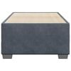 vidaXL Bed Frame Dark gray Velvet, Plywood, Engineered wood Twin
