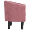 vidaXL Tub Chair Pink Velvet