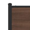 vidaXL Bed Frame Brown Oak Steel, Engineered Wood King Size Bed Frame
