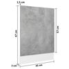 vidaXL Dishwasher Panel Concrete Grey Engineered Wood Durable