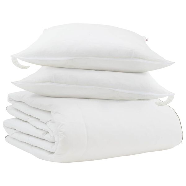 vidaXL Winter Duvet with Pillow 3 pcs White Down Feather