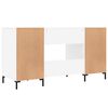vidaXL Desk White Engineered wood 55.1 x 19.7 x 29.5 in Desk