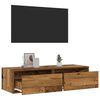 vidaXL TV Cabinet Old wood Engineered wood 39.4 x 14.0 x 9.8 in