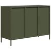 vidaXL Sideboard Olive Green Cold-rolled Steel Medium Sideboard