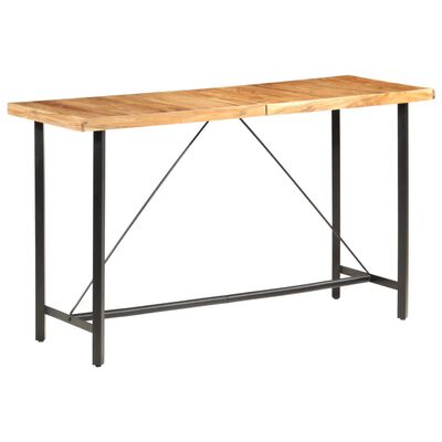 vidaXL Bar Table 70.9"x27.6"x42.1" Solid Acacia Wood