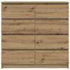 vidaXL Sideboard Artisan oak Engineered wood 39.4 in x 13.8 in x 39.0 in