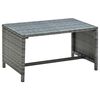 vidaXL Patio Sofa Set Set of 4 Gray
