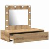 vidaXL Dressing Table Brown 32.68 x 15.75 x 27.56 in Engineered Wood
