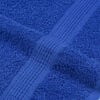 vidaXL Sauna Towel Set of 4 Blue 100% Cotton 31.5 x 78.7 in Blue Towel