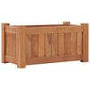 vidaXL Raised Bed Teak Solid Teak Wood 19.7x9.8x9.8 in Durable Planter