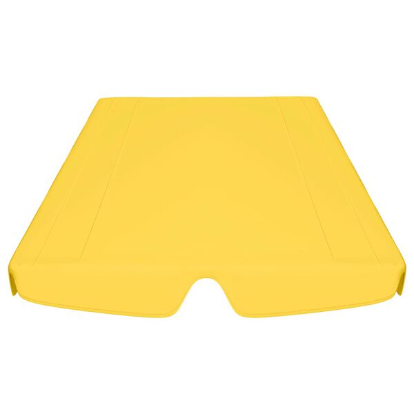 vidaXL Replacement Canopy for Garden Swing Yellow 59.1"/51.2"x41.3"/27.6"