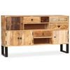 vidaXL Sideboard Natural wood tones Solid mango wood, steel, MDF Medium
