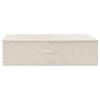 vidaXL Storage Box Fabric 27.6x15.7x7.1" Cream
