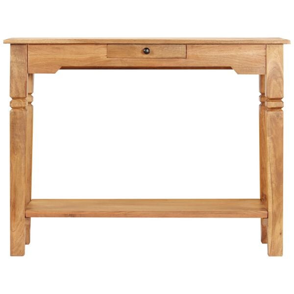 vidaXL Console Table Natural Acacia Solid Acacia Wood Console Table