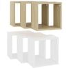 vidaXL Cube Shelf Set of 6 White Engineered wood Small Cube Shelf