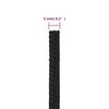 vidaXL Boat Rope Full Black 0.20 " 82.0 ' Polypropylene
