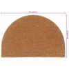 vidaXL Door Mat Natural Coir 23.6 x 35.4 in Door Mat Crescent