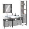 vidaXL Bathroom Cabinet Set Grey sonoma