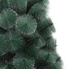 vidaXL Artificial Christmas Tree Green PET and Steel 82.7 in