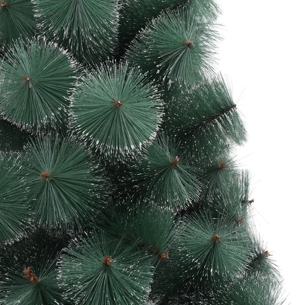 vidaXL Artificial Christmas Tree Green PET and Steel 82.7 in