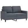 vidaXL Sofa Set Dark grey Velvet, metal, plywood 2-Seater Loveseat