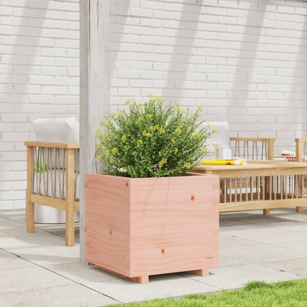 vidaXL Garden Planter Natural Wood Solid Douglas Fir Wood