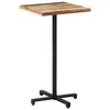 vidaXL Bistro Table Mixed colors with black base Solid reclaimed wood