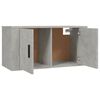 vidaXL Wall-mounted TV Cabinet Set of 3 Concrete Gray Engineered Wood