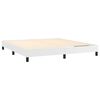 vidaXL Bed Frame White Faux Leather King Durable Bed Frame