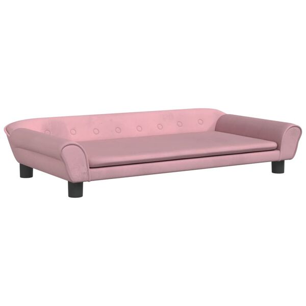 vidaXL Kids Sofa Pink Velvet Mini Appealing Design Kids Sofa