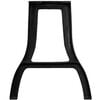 vidaXL Dining Table Leg Set of 2 Black Cast iron Regular Durable