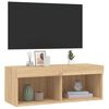 vidaXL TV Cabinet Sonoma oak Engineered wood Standard TV Cabinet