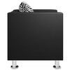 vidaXL Armchair Black PVC, Polyester, Cotton Medium Durable Armchair