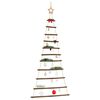 vidaXL&nbsp;Hanging Christmas Tree with Top Star 29.1x59.1" Natural Branch