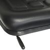 vidaXL Universal Tractor Seat Black Steel frame, PVC upholstery Universal