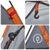 vidaXL Camping Tent Dome 5-Person Gray and Orange Quick Release