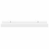 vidaXL Frame Ledge Shelf Set of 2 White MDF 15.7 in x 3.5 in x 1.2 in