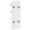 vidaXL Wall Bookshelf White Engineered wood 4-Tier Wall Bookshelf