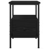 vidaXL Bedside Cabinet 2 pcs Black Oak 13.39 x 14.17 x 19.69 in