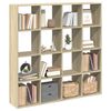 vidaXL Book Cabinet Sonoma Oak Engineered wood Large Book Cabinet